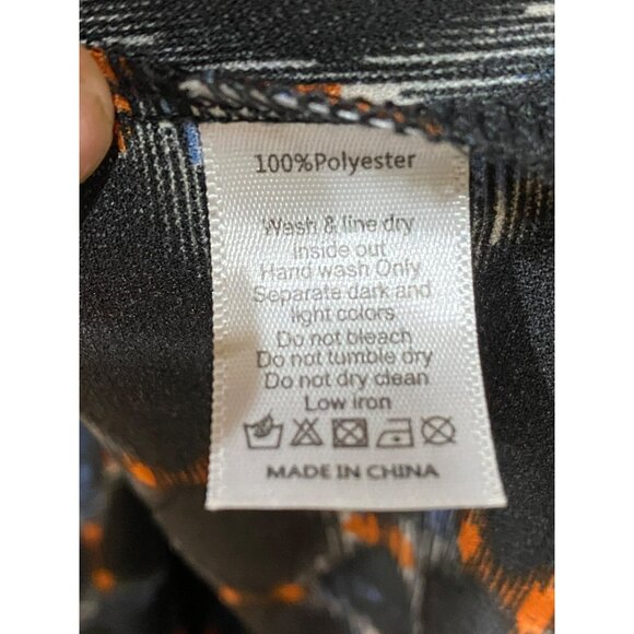 Mia Joy Women’s Sleeveless Hi-Low Ruffled Hem Dress Size 4 Black Multi Pattern - Picture 6 of 9